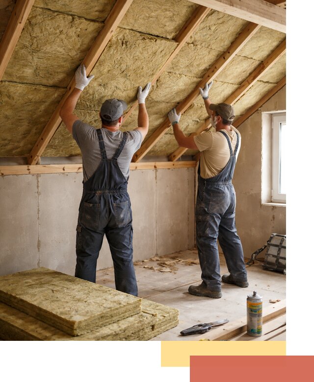 Утепление потолка минеральной ватой в Красноуфимске