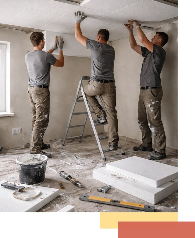 Утепление потолка пенопластом в Красноуфимске быстро и качественно