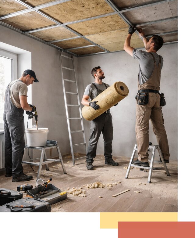 Шумоизоляция потолка в Красноуфимске: профессиональный монтаж и отделка